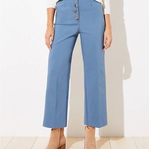 Ann Taylor Front Button Cropped Pants
